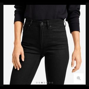 NWT Everlane Curvy High Rise Skinny Black Jeans 24